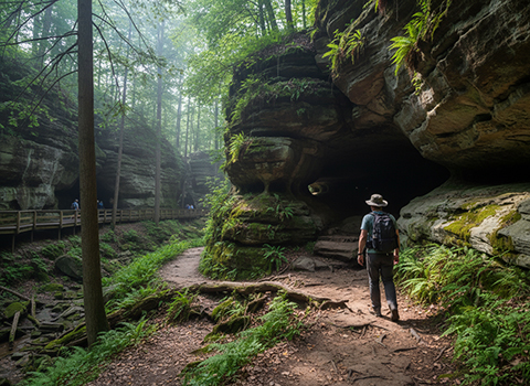 Maquoketa Caves State Park Trail